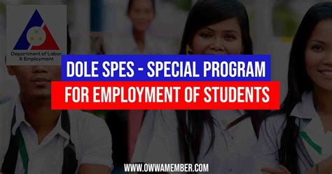 DOLE Special Program for Employment of Students (SPES).